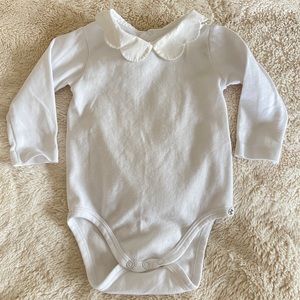 Jacadi white bodysuit. 6months.
